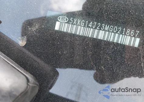 2021 Kia K5 Lxs z USA, uszkodzony, nr VIN 5XXG14J23MG021867